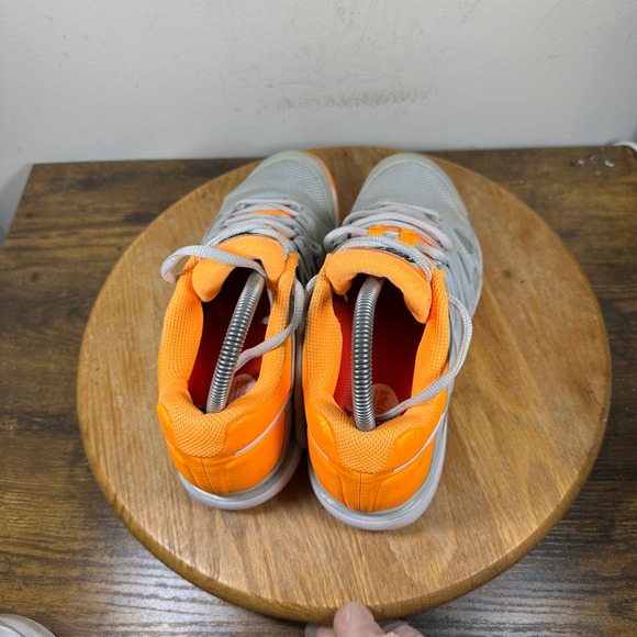 Nike Vapor Court Tennis Shoes Women\'s Gray Orange Sneakers Size 8 543222-018